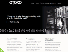 Tablet Screenshot of otoxoproductions.com